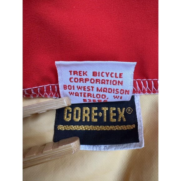 Vintage Trek Jacket Mens Large Gore-Tex Cycling Windbreaker 90s Mogul Black - Picture 10 of 15